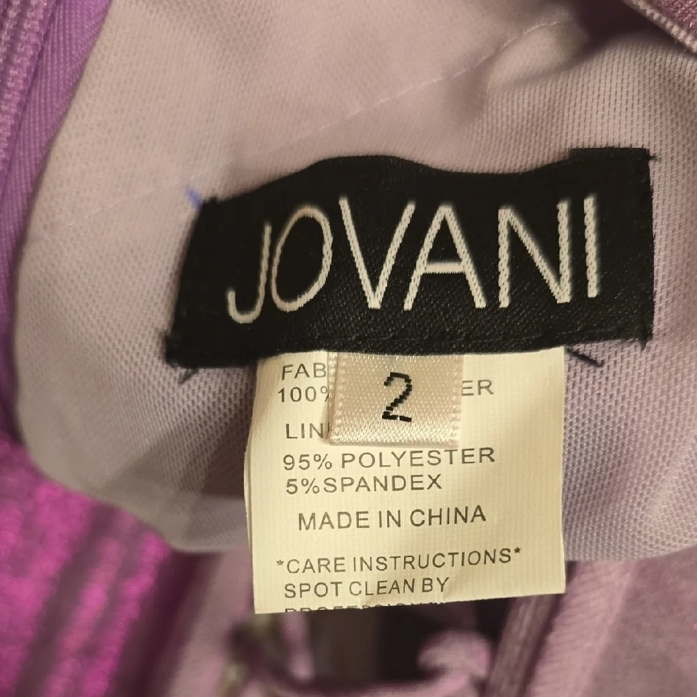Jovani Luxury Strapless Lilac Gown Size 2 Prom, Wedding, Formal